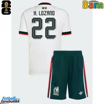 Mexico Hirving Lozano #22 Bortedraktsett Barn EM 2024 Kortermet (+ Korte bukser)